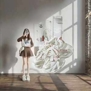 Zapatos Deportivos Casuales de Alta Calidad para Correr, con Suela Gruesa, Aumentan la Estatura, Resistentes al Desgaste, Transpirables, Antideslizantes, Estilo Caminar - Product Image 3