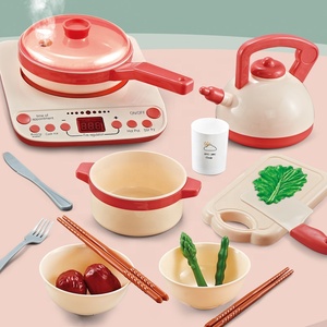 <span class=keywords><strong>Petit</strong></span> chef, <span class=keywords><strong>kit</strong></span> de cuisine <span class=keywords><strong>pour</strong></span> enfants, 29 pièces, jouet de cuisine avec cuisinière à induction à pulvérisation, ensemble de jeu de cuisine - Product Image 5