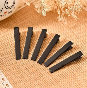 คลิปหนีบผมรูปตุ่นปากเป็ด5.5ซม. แบบเรียบง่าย DIY คลิปอัลลอยชุบ - Product Image 1