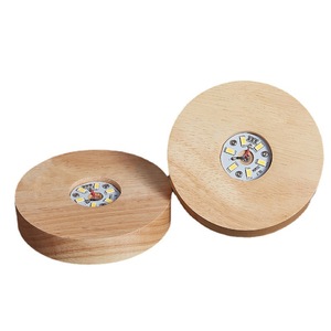 Fermacarte inciso al Laser <span class=keywords><strong>immagine</strong></span> in vetro 3D 7 colori regali scultura Souvenir Home Decor Moon wood Stand Crystal Ball Led lamp - Product Image 6