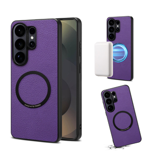 Funda Magnética para Teléfono Denior de Cuero PU con Textura de Litchi, Compatible con Carga Inalámbrica para Samsung S26 S25 S24 S23 Serie ZFold7 - Product Image 1