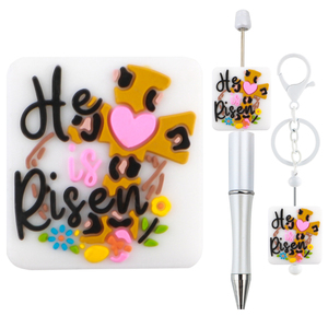 Nueva venta al por mayor sin BPA fácil <span class=keywords><strong>de</strong></span> atar bebé DIY collar pulsera <span class=keywords><strong>Bad</strong></span> <span class=keywords><strong>Bunny</strong></span> personaje encantos Pascua Focal cuentas para bolígrafos - Product Image 1