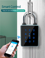Cadenas intelligent en alliage de zinc avec fonction d'alarme anti-effraction améliorée, mot de passe TTLOCK, carte RFID, clé