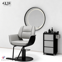 Equipo Moderno para Salón de Belleza, Silla de Peluquería Reclinable, Silla de Estilismo con Bomba Hidráulica y Rotación, Silla de Barbería