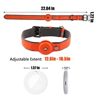 Collier de suivi GPS intelligent pour animaux de compagnie avec suivi en temps réel, étanche, pour chiens et chats, sans frais mensuels, Bluetooth, Android, iOS