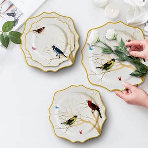 Service <span class=keywords><strong>de</strong></span> vaisselle <span class=keywords><strong>en</strong></span> <span class=keywords><strong>porcelaine</strong></span>, <span class=keywords><strong>assiette</strong></span> à dîner personnalisée, vaisselle <span class=keywords><strong>de</strong></span> table, <span class=keywords><strong>assiette</strong></span> <span class=keywords><strong>de</strong></span> restaurant <span class=keywords><strong>en</strong></span> céramique moderne, vente <span class=keywords><strong>en</strong></span> gros prix 1 pièce - Product Image 5