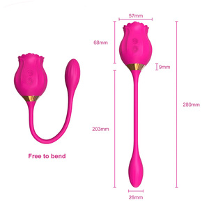 Vibrateur rose pour femmes, stimulateur clitoridien et du point G avec <span class=keywords><strong>queue</strong></span> flexible, jouet sexuel pour adultes, <span class=keywords><strong>suceur</strong></span> rose pour l'orgasme - Product Image 6