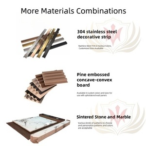 HJ HOME revêtement mural d'intérieur 3D tête <span class=keywords><strong>de</strong></span> <span class=keywords><strong>lit</strong></span> d'hôtel panneau mural rembourré panneaux muraux rembourrés rembourrés - Product Image 4