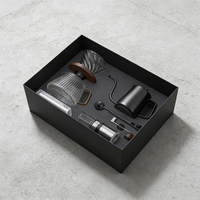 Klam – Meilleure vente : Ensemble cadeau de moulin à café et pot à café classique moderne avec logo personnalisé, construction en métal et verre de qualité supérieure, portable et durable