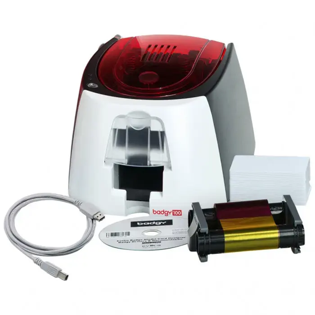 Badgy100 Single Sided Color Sublimation ID Card Printer