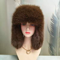 Gorros de Invierno de Piel Sintética Ajustables Estilo Ruso Ushanka para Mujer, Orejeras de Peluche para Actividades Diarias Casuales