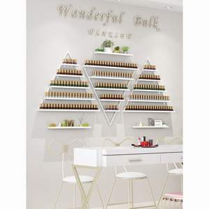 Estante para Esmaltes <span class=keywords><strong>de</strong></span> <span class=keywords><strong>Uñas</strong></span> <span class=keywords><strong>Mia</strong></span>, Exhibidor <span class=keywords><strong>de</strong></span> Manicura Triangular, Soporte <span class=keywords><strong>de</strong></span> Pared, Estante para Pegamento <span class=keywords><strong>de</strong></span> <span class=keywords><strong>Esmalte</strong></span> <span class=keywords><strong>de</strong></span> <span class=keywords><strong>Uñas</strong></span>, Estante <span class=keywords><strong>de</strong></span> Metal <span class=keywords><strong>de</strong></span> Hierro Forjado para Salón <span class=keywords><strong>de</strong></span> <span class=keywords><strong>Uñas</strong></span> - Product Image 3