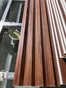 Panneau mural en WPC rainuré décoratif d'isolation acoustique, composite <span class=keywords><strong>bois</strong></span>-plastique pour intérieur - Product Image 4