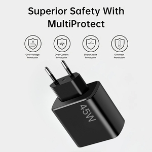 เครื่องชาร์จเร็ว USB-C PD 45วัตต์ EU UK ชนิดปลั๊กอะแดปเตอร์ชาร์จไฟติดผนังชนิด C สำหรับ Samsung <span class=keywords><strong>iPhone</strong></span> แล็ปท็อปโทรศัพท์มือถือ - Product Image 5