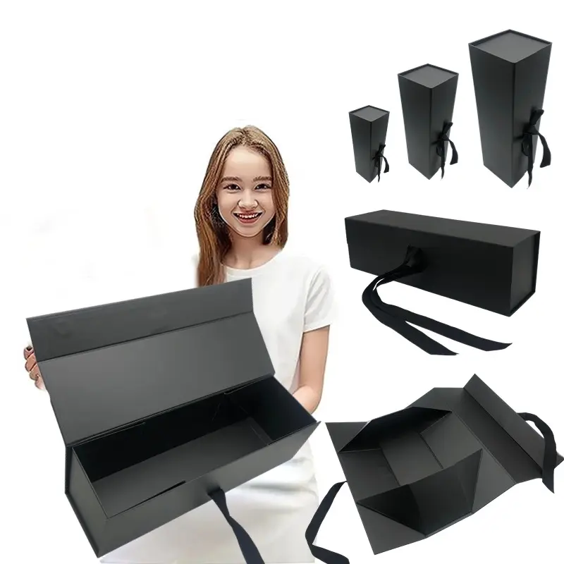 2024 benutzerdefinierte Wein-Schachtel faltbar magnetverschluss Geschenk-Puerücken-Schachteln benutzerdefinierte luxuriöse Karton-Schachteln Verpackung für Versand