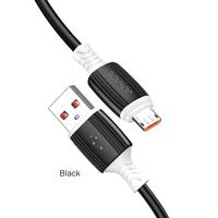 JOKADE - Cable USB a Micro USB de Silicona Flexible de 1 Metro, Resistente a la Flexión, Carga Rápida, Cable de Datos para Teléfono Inteligente