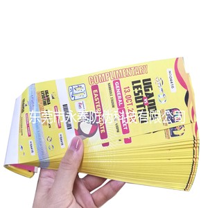 Custom Anti-counterfeiting Security Paper <strong>Printing</strong> Entrance Ticket Gift Paper <strong>Booklet</strong> Coupon - Product Image 3