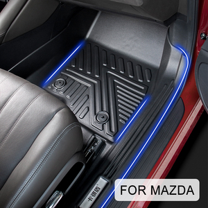 Accesorios Interiores para Todo Clima, Revestimiento de Piso Delantero y Trasero, Alfombrillas de Coche 5D TPE Impermeables y Antideslizantes para <span class=keywords><strong>Mazda</strong></span> Atenza 2012-<span class=keywords><strong>2021</strong></span> - Product Image 3