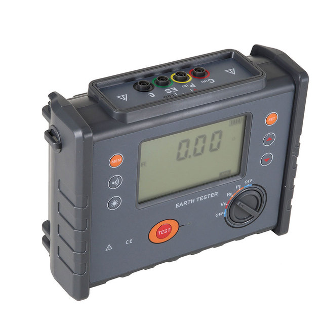 ZHIWEI Clamp Type Earth Ground Resistance Tester & Soil Resistivity Meter with 1 Year Warranty