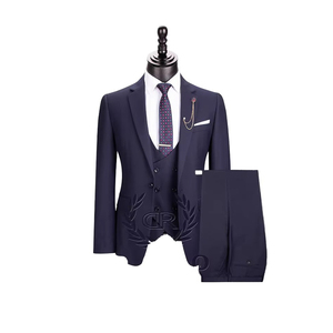 Tendance 2025 : Meilleurs Costumes d'Affaires <span class=keywords><strong>Homme</strong></span> Trois Pièces Coupe Slim Simple Boutonnage Viscose/Polyester Anti-Rétrécissement pour Mariage, MOQ 3 Pièces - Product Image 4