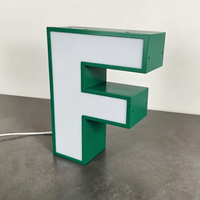 Letrero de Canal de Metal Acrílico 3D Personalizado con Tiras LED para Exteriores, Resistente al Agua IP54, Multicolor, Decoración para Edificios de Oficinas