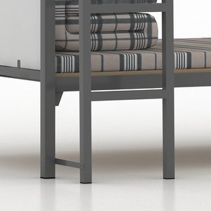 Zhangzhou Factory Free Sample Metal Moderno King Queen Size Beliche Quadro com Escada para Crianças Cama <span class=keywords><strong>Loft</strong></span> Personalizada para Quarto