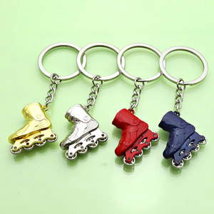 Khuyến Mại Giày Trượt Băng Bông Tuyết Mặt Dây <span class=keywords><strong>Keychain</strong></span> Cho Trượt Băng Những Người Đam Mê Mùa Đông <span class=keywords><strong>Keyring</strong></span> Sliver Màu Kim Loại Trượt Băng Quà Tặng - Product Image 4