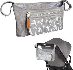 Bolsa Organizadora Multifuncional Personalizada de Poliéster para Guardería, Bolsa para Pañales y Cochecito para el Cuidado del Bebé, Bolsa Organizadora para Cochecito de Bebé - Product Image 1