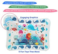 Tikar Air Bayi Bantal Tiup Bayi Balita Tikar Bermain Air untuk Anak-anak Pendidikan Awal Mengembangkan Mainan Bayi Mainan Musim Panas