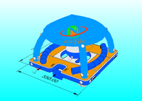 Nouvelle conception d'île flottante gonflable pour la baignade en mer, plateforme de loisirs certifiée CE, tissu à double paroi