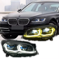Phare LED de style G12 amélioré pour BMW Série 7 F01 F02 2009-2012, DRL Jaune Blanc, Plug and Play, Lampe avant