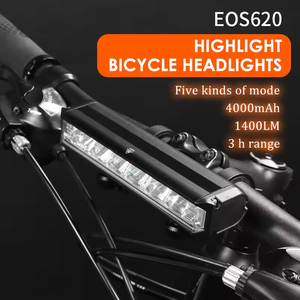 Juego de Luces Delanteras para Bicicleta de Aluminio de Alta Luminosidad para Exteriores, 2600LM, Recargables por USB, Resistentes al Agua, April International DSBL0004 - Product Image 4