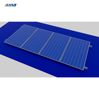 Support de fixation pour panneau solaire HINA en aluminium avec pied en L pour toiture métallique, garantie 12 ans, résistance au vent 60 m/s
