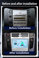 Carupz Stereo mobil 7 inci Android, Head Unit navigasi gaya OEM DSP GPS 2005 8Core untuk Toyota Yaris XP90 Vitz 2012-8581/7862
