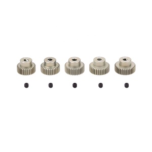 2 pièces 64DP 3.175mm 21T- 25T 26T 28T 29T 30T 32T 35T 40T 41T <span class=keywords><strong>45T</strong></span> 46T-50T Pignon moteur en aluminium pour moteur de voiture RC 1/10 - Product Image 5