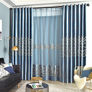 Cortinas de poliéster de alta calidad de lujo, cortinas de hoteles, diseño plisado, oficina, sala de estar, decoraciones de ventana de sombra modernas altas - Product Image 5