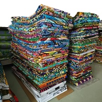 Kain Grand Glitter dengan Batu 6 Yard Super Africain Veritable Dutch Wax Fabric Cotton Print Tissue Ankara Real Wax Cotton