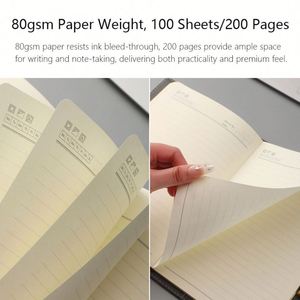 สมุดบันทึกธุรกิจสไตล์ A5 ปรับแต่งได้ ดีไซน์หนัง PU พร้อมตัวล็อค คุณภาพสูง สำหรับอ่านหนังสือ บันทึกการเดินทาง ทำด้วยมือ สำหรับองค์กร - Product Image 4