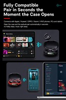 Écouteurs intra-auriculaires YYK-Q92 sans clip, Bluetooth 5.3, son directionnel, réduction de la fuite sonore de 89 %, diaphragme en titane de 14 mm, son 3D