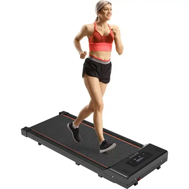 Cheap Under Desk Electric Treadmill for Home Office Ultra Slim Flat Fitness Walking Pad for Jogging Running With Remote Control