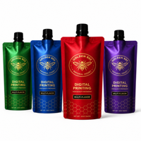 Pochettes souples personnalisées à bec verseur, anti-fuite, de qualité alimentaire, à fond stable, pour impression multi-articles, 30ml 40ml 50ml, pour les marques de gels énergétiques et de miel