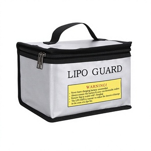 Bolsa a prueba <span class=keywords><strong>de</strong></span> explosiones para baterías <span class=keywords><strong>de</strong></span> litio LIPO GUARD para <span class=keywords><strong>aeromodelismo</strong></span>, tipo cremallera 3D, impermeable, ignífuga, 215x145x165 - Product Image 1