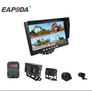 Thông Minh Ai 4CH 9/10.1 Inch BSD Rear View Monitor Kit Xe Tải Xe Buýt Hậu Cần LCD IPS Khu Vực Mù Song Song Phụ Trợ Xe Máy Ảnh