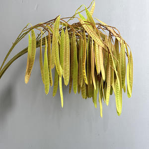 YOPIN-6076 Haricot long à tiges longues, feuilles plates, vert brunâtre, <span class=keywords><strong>plantes</strong></span> tombantes pour décoration de mariage - Product Image 3