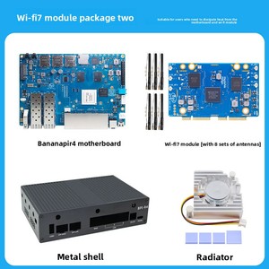 Placa Base <span class=keywords><strong>Banana</strong></span> <span class=keywords><strong>Pi</strong></span> BPI-R4 MediaTek MT7988 de Código Abierto para Desarrollo de Routers de Alto Rendimiento - Product Image 6