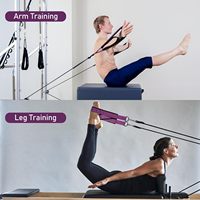 Sangle en polypropylène réglable et durable à double anneau en D, antidérapante, pour accessoires de pied et de main, équipement de Pilates