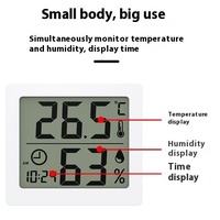 WINYS KD51 Grand écran LCD Thermo-hygromètre Contrôleur de température pour chambre de bébé en plastique ABS avec support de bureau ON/OFF C/F OEM 1 an