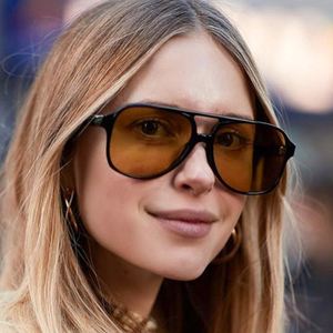 Gafas de Sol Retro con Logotipo Personalizado, Montura Grande, Gafas Cuadradas para Mujer, Oculos De Sol Vintage, Gafas de Sol Extra Grandes para Mujer - Product Image 3