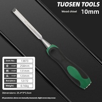 Outils de menuiserie Tuosen, ciseaux à bois à pointe plate de 10 à 25 mm, ciseaux à rainurer pour la sculpture sur bois