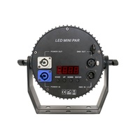 Projecteur PAR LED plat et fin 6-en-1 RGBWA+UV avec télécommande sans fil, boîtier en aluminium, 12 pièces, pour éclairage de décoration et de lavage
